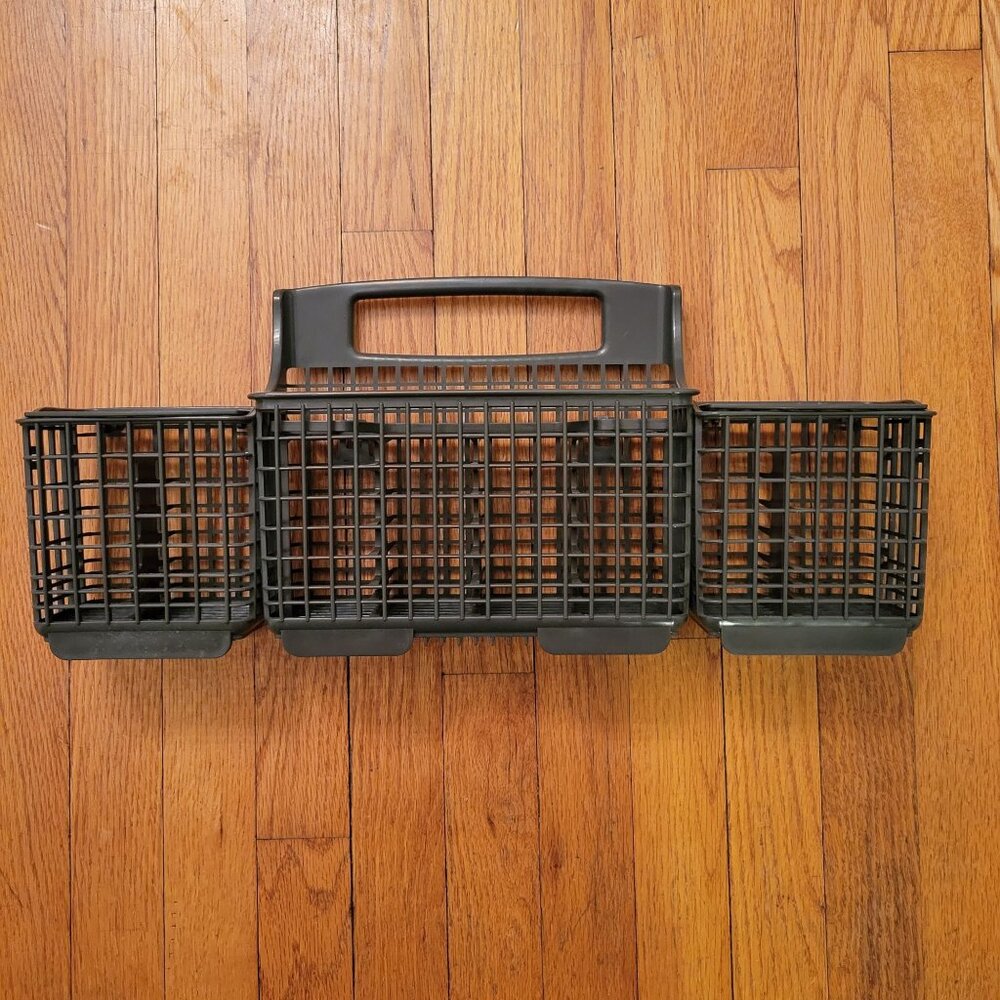 OEM Kenmore Dishwasher Silverware Gray Basket Replacement 3 Sections Handle W113